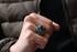 خاتم ملكى بفص عقيق يمانى طبيعى صياغة تركي - فضة عيار ٩٢٥