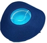 Beach Hat Wicker Navy Blue