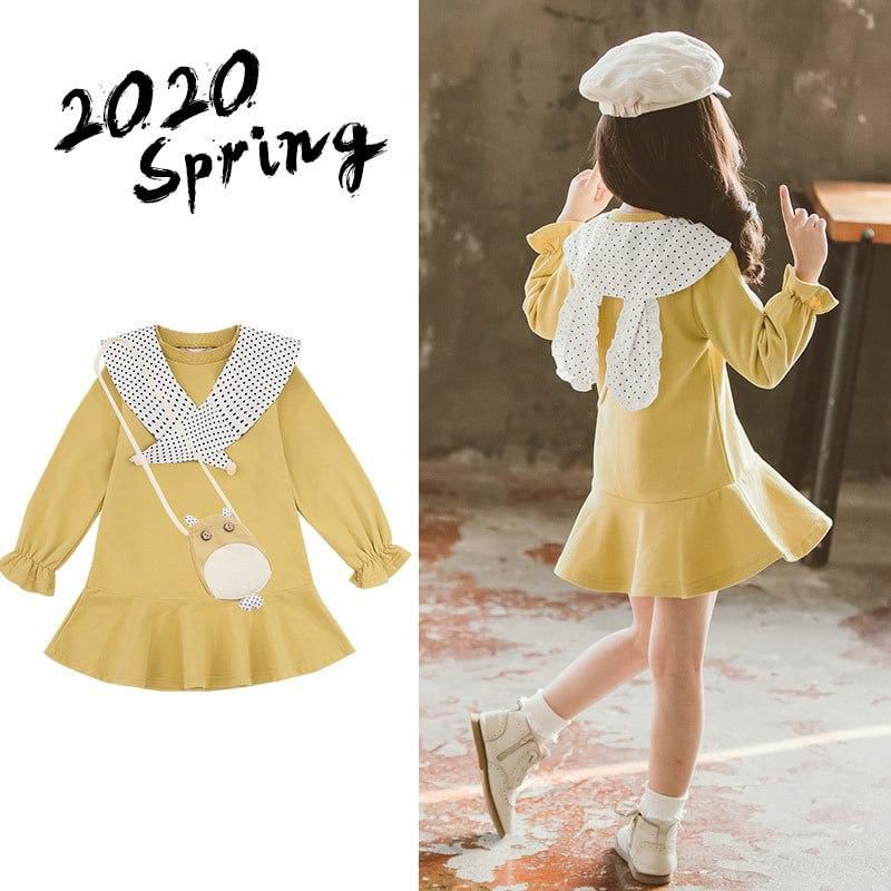 Koolkidzstore Girls Dress 4-11Y - 6 Sizes (Yellow)