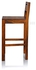Solid Wood Bar Chairs | Long Bar Chair for Kitchen | Set of 2, Sheesham Wood, Natural Finish