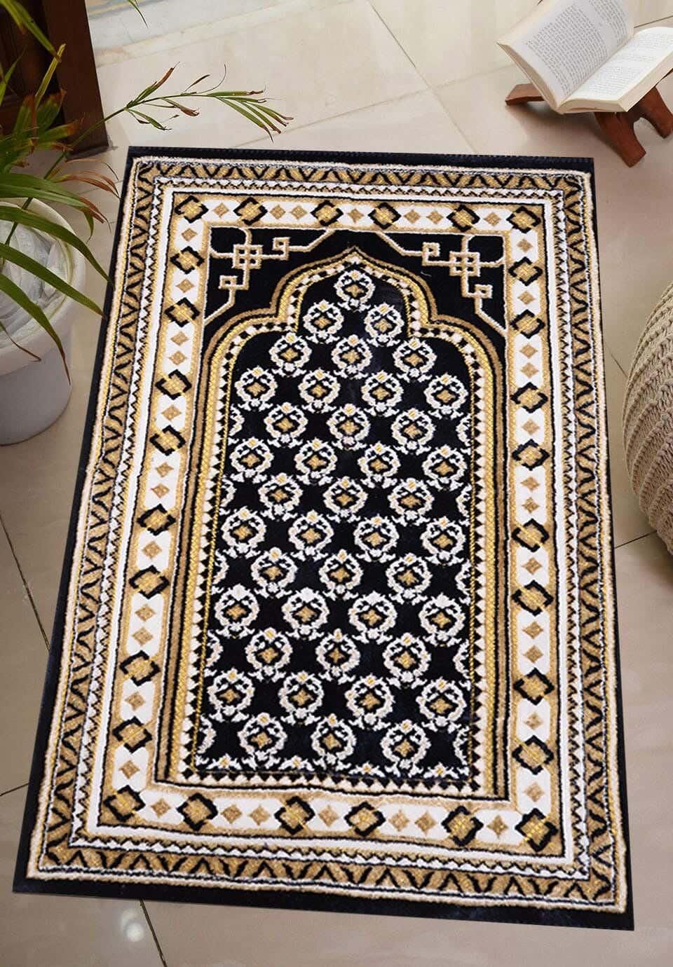 Get Oriental Weavers Velvet Prayer Mat, 110×65 Cm, Approximately 475 Grm - Multicolor with best offers | Raneen.com