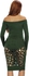 Green Mixed Materials Special Occasion Dress For Women