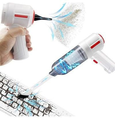 Compressed Vacuum Blower Mini Portable 3-in-1 35000 RPM Cordless Rechargeable Electric Canned air for Keyboard Car Computer Desk Electronics Cleaning