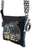Laurel Burch LB4315 Crossbody Tote with Zipper Top, Spotted Cats