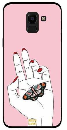 Protective Case Cover For Samsung Galaxy J6 Butterfly In Hand