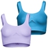 Silvy Set of 2 Sports Bras for Women -Multi Color, Large