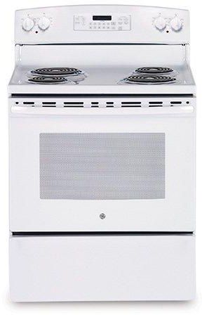 GE Free Standing Electric Range, 30 Inch, 4 Coil, White