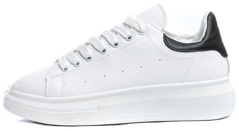 Desert Basic Lace-up Leather Sneakers For Men - WHITE