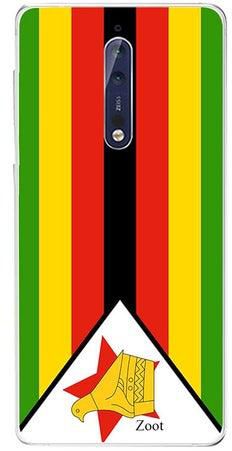 Protective Case Cover For Nokia 8 Zimbabwe Flag