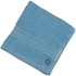 BYFT - Daffodil (Light Blue) Monogrammed Face Towel (30 x 30 Cm - Set of 6) - 500 Gsm Black Thread Letter "Q"- Babystore.ae