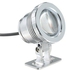 مصباح LED غاطس للتشغيل تحت الماء بقوة 10 وات مع جهاز تحكم عن بعد فضي 10.8 X 8.5 X 8.3سنتيمتر