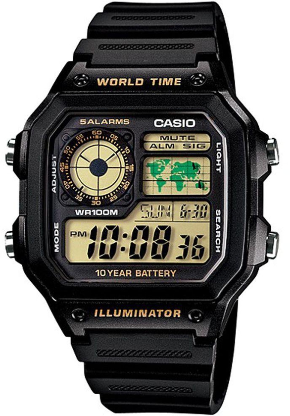 Casio Men's Digital Dial Resin Band Watch - AE-1200WH-1BV