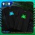 Unisex Shirt Comics Spidey Polygon Blue &amp; Green Round Neck (Black)