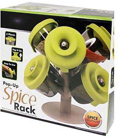 As Seen on TV Gt00214 Pop-Up Spice Rack – Set Of 6 Containers