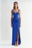 X Zeynep Tosun Navy Blue Evening Dress & Prom Dress with Fitted Stitching Detail TCLSS23AE00010
