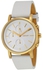 DKNY NY2337 Leather Watch - White