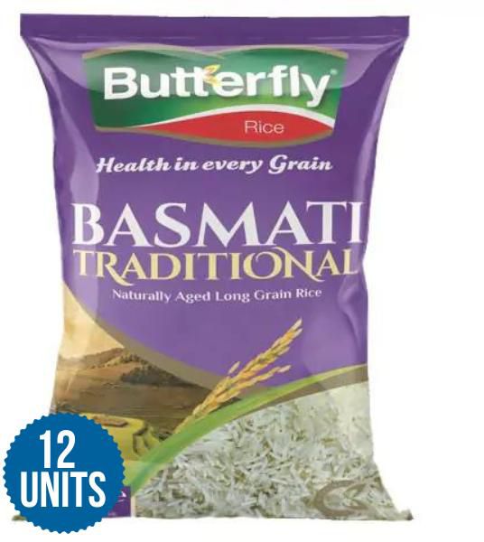 Butterfly Rice - Basmati Traditional 2Kg 12 X 2kg-(Wholesale)  