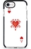 Protective Case Cover For Apple iPhone 8 Ace Of Hearts Full Print