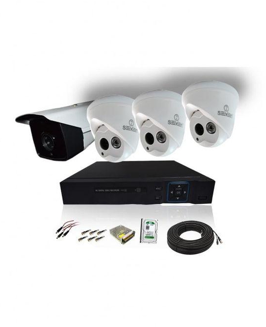 Seven Security cam kit seven 3dome camera&1 outdoor camera with DVR &accessories