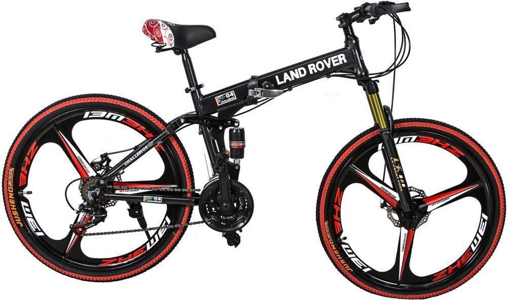 Land Rover Mountain Bikes 26 Inch 21 Speeds Suspension Folding Bicycles Equipped With Shimano Gears Disc Brake Seat Adjustable Black Price From Souq In Saudi Arabia Yaoota