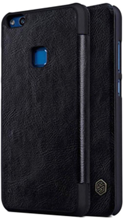 Leather Flip Case Cover For Huawei P10 Lite Black