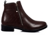 xo style Leather Ankle Boot - Brown