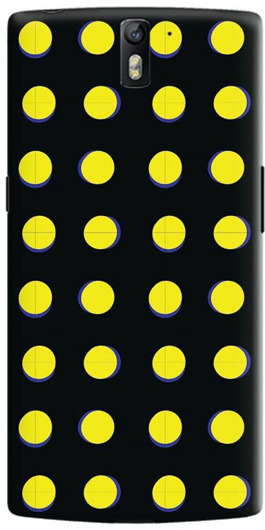 Stylizedd OnePlus One Slim Snap Case Cover Matte Finish - Yellow Dots
