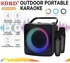 "SDRD Wireless Bluetooth Speaker with 2 Microphones, Portable Karaoke Machine, SD-508 (black color) "