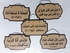Smile Gallery Bible Verses Wood Signs - 25 X 15 Cm - 5 Pcs