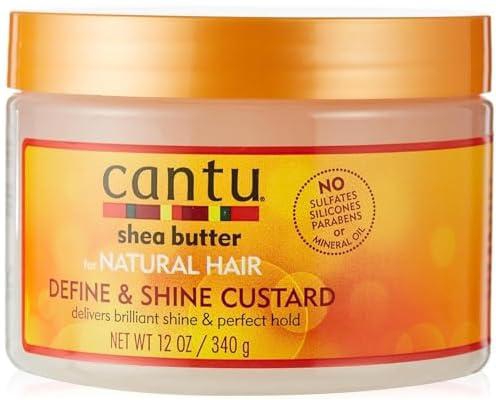 Cantu Shea Butter For Natural Hair Define & Shine CUStard,12Oz (340G)