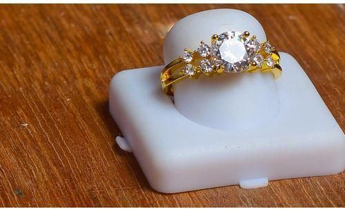 CASTOR Gold Plated Engagement Ring