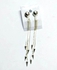 Fashion Ladies Silver Tone Long Dangle Tassel Earrings