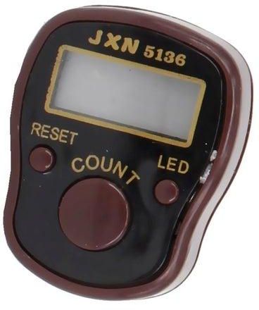 Digital Tally Counter With LED Light Black/Brown