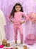 Girls' 4-Year-Old Lycra Sleepsuit, Winter 2024 Trends, High-Quality Fabric, Ultra-Soft Materials, Printed in Vibrant and Alluring Colors for Supreme Comfort and Stylish Appeal.