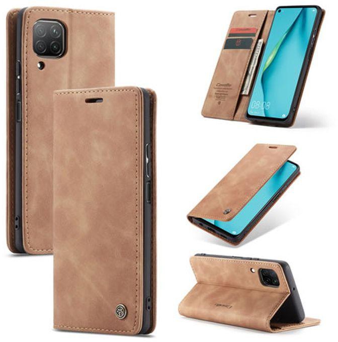 Caseme For Huawei P40 Lite Soft Slim Folio Flip PU Leather Wallet Case With 2 Cards Slot