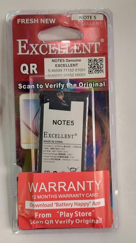 Excellent SAMSUNG GALAXY Note 5 Mobile Phone Battery.