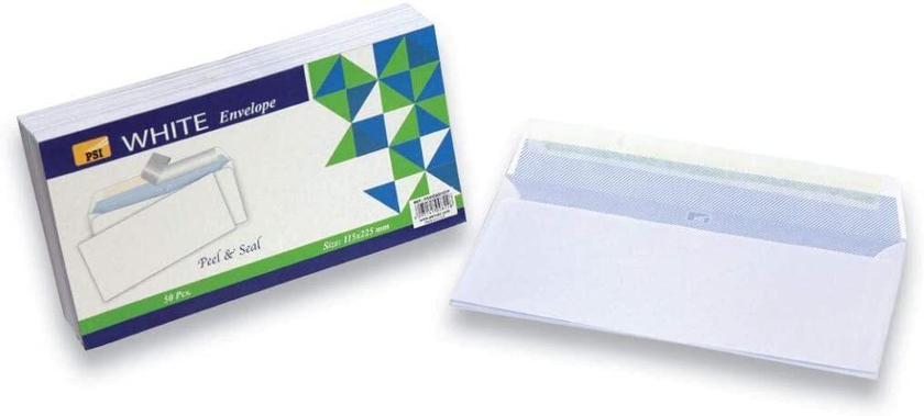 Generic White Envelope 115 X 225mm, 80GSM, Peel &amp; Seal