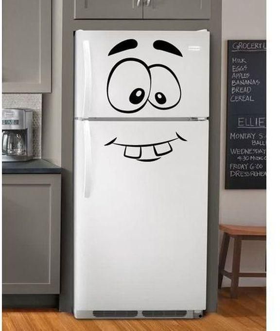 Refrigerator Sticker - Black