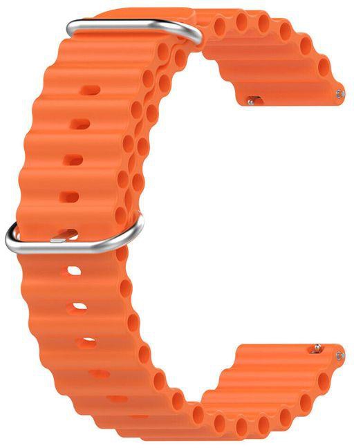 Ocean Band 20mm Compatible With Oraimo Tempo S2 OSW-11N- Smart Watch - Orange