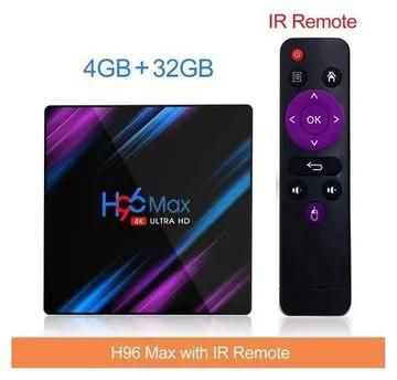 H96 Max 4K 64-bit Android TV Box 4GB RAM, 32GB ROM