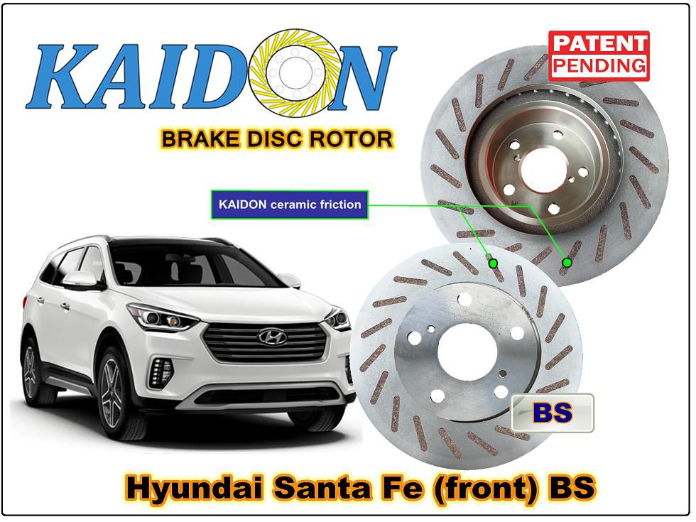 Kaidon-brake Hyundai Santa Fe Disc Brake Rotor (front) type "BS" spec
