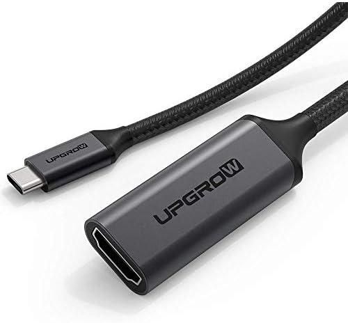 ابجرو محول USB C الى HDMI 4K عند 30Hz كيبل من النوع سي الى محول HDMI [متوافق مع ثاندربولت 3]، لماك بوك برو واير وايباد برو وبكسل بوك واكس بي اس وجالاكسي وغيرها