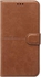 OPPO A38 / A18 Brown Flip Leather Cover