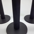Candle Holder Set 5 Pieces Different Lengths Wood With Aluminum Base