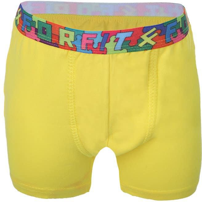 Get Forfit Cotton Boxer for Boys, Size 6 - Yellow with best offers | Raneen.com