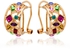 18K Yellow Gold Plated Multicolor Jewelry Set 2 Piece, RM0030