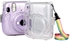 O Ozone Transparent Hard Camera Case For Fujifilm Instax Mini 11 Instant Camera Cover With Adjustable Strap [ Case Designed For Instax Mini 11 Case ] - Crystal Clear