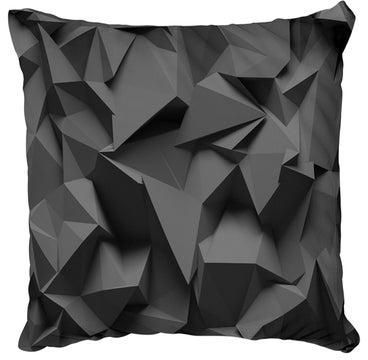 Decorative Printed Pillow Cover Black