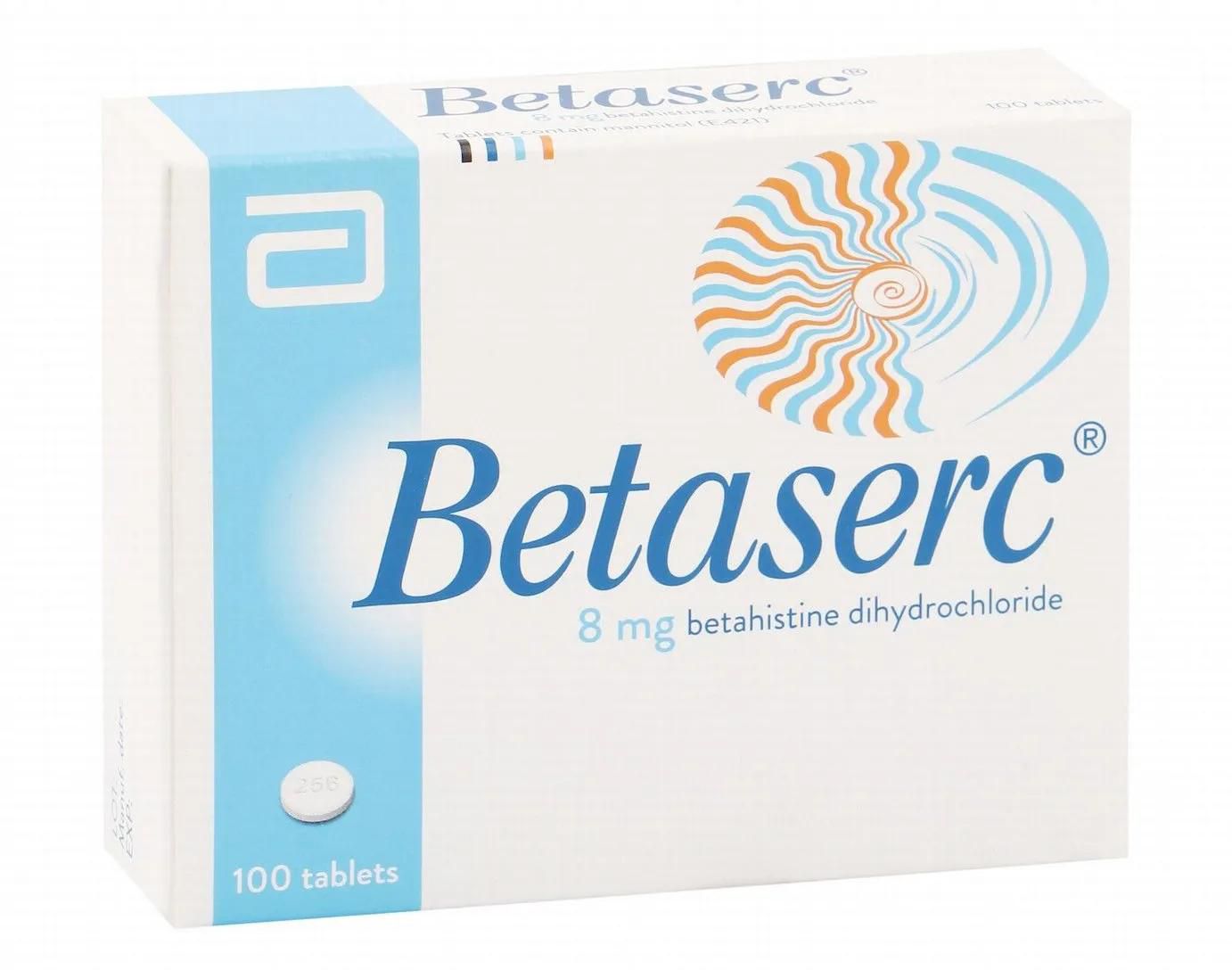 Betaserc | Dizziness and Circulatory Disorders 8mg | 100 Tabs