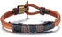 JewelOra Men Genuine Cow Leather Bracelet Model DT-PH876